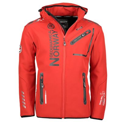 5. Geographical Norway ROYAUTE MEN ASS A BS2 056 Men’s Softshell Jacket (WT1804H/GN-RED / BLACK)
