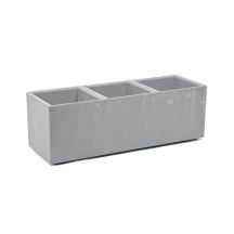 FLOWERPOT PLASTIC KARO 90X30X30CM GRAY