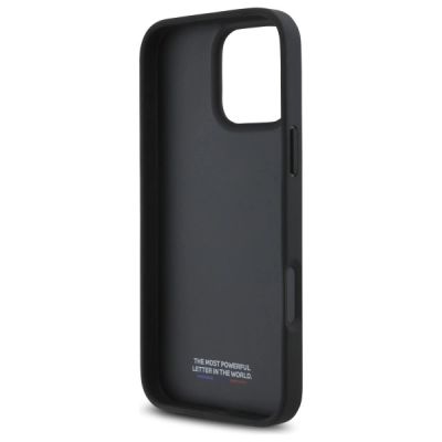 7. BMW M Perforated Tricolor Detail Line iPhone 16 Pro Max Case - Dark Gray