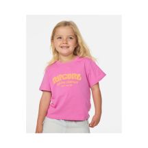 RIP CURL Surf Puff Relaxed Tee - Girl Pink