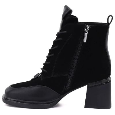 3. Women’s black suede leather ankle boots Artiker 59C0116