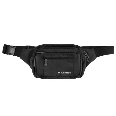 2. Wozinsky WSB-W1 unisex shoulder bag with adjustable strap, waterproof - black