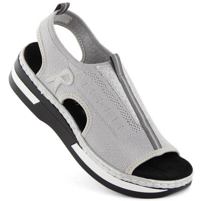Rieker W RKR686 metallic comfortable slip-on sandals 