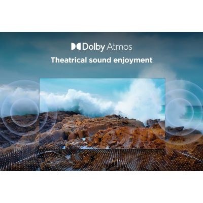 32. TCL 55V6C DLED 55'' 4K Ultra HD Google TV Dolby Atmos DVB-T2 Metallic TV