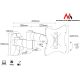 3. Maclean MC-503S Monitor Wall Mount (Swivel, Wall, Tilt; 23" - 42"; Max. 30kg)