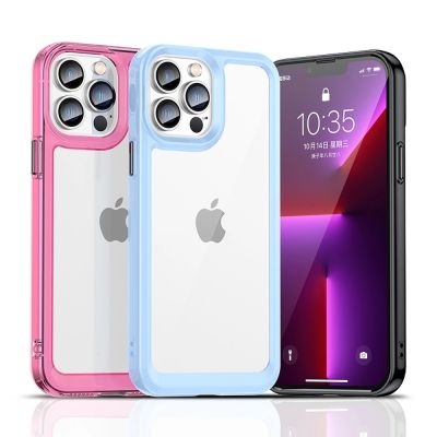 9. Outer Space Case for iPhone 12 Pro Max hard cover with gel frame blue