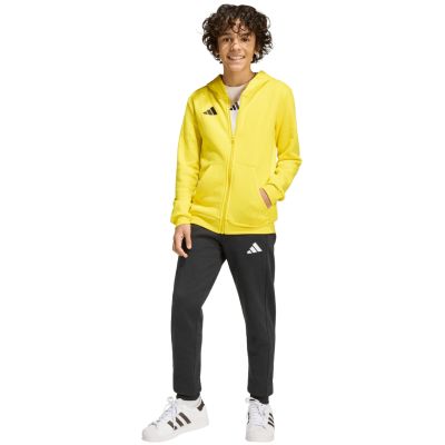 8. adidas Entrada 26 Full Zip Hoodie Yellow KH1777