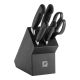 ZWILLING Four Star 4-Piece Knife Block Set, Black