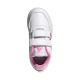 4. Adidas Tensaur Sport 3.0 kids' shoes white and pink JQ1844
