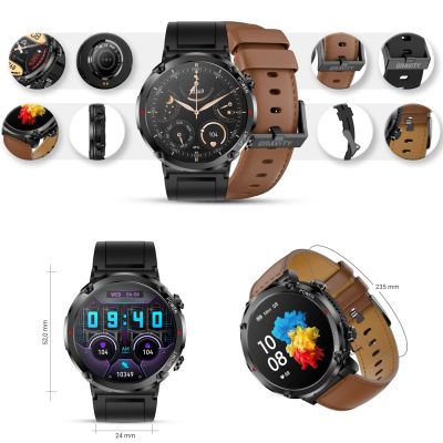 11. Gravity GT21-4 Smartwatch + Black Silicone Strap