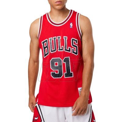 Mitchell &amp; Ness Chicago Bulls NBA Dennis Rodman T-shirt M SMJYGS18154-CBUSCAR97DRD