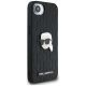 4. Karl Lagerfeld Monogram Karl Head Pin iPhone 16e Case - Black