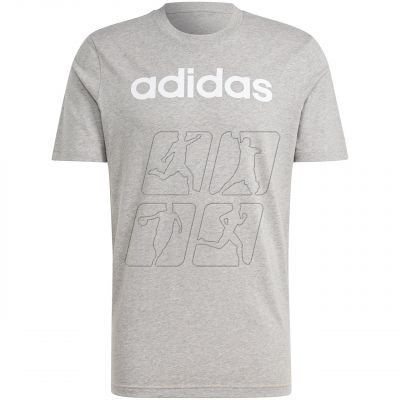 7. adidas Essentials Single Jersey Linear Embroidered Logo Tee M IC9277