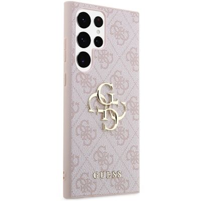 4. Guess GUHCS23L4GMGPI S23 Ultra S918 pink/pink hardcase 4G Big Metal Logo