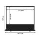14. MACLEAN PORTABLE PROJECTION SCREEN, COMPACT, FLOOR, 80", 16:10 MC-212
