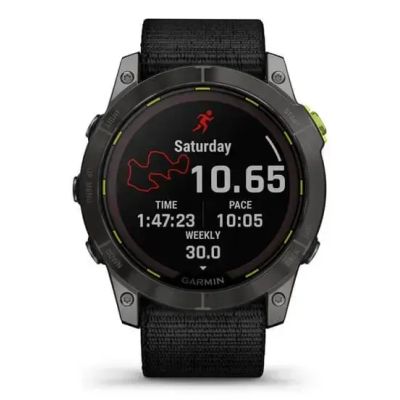 13. Garmin Enduro 2 Solar Black Carbon Gray DLC Ti Ultrafit Band 010-02754-01 Sports Watch