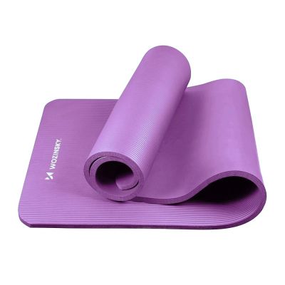 2. Wozinsky WNSP-15F Exercise Mat 183 x 61 x 1.5 cm Thick Gymnastic Mat for Yoga and Fitness - Purple