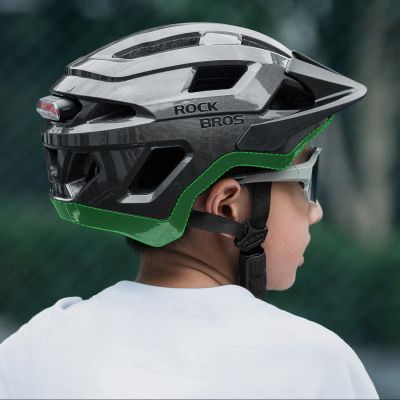 5. Rockbros LK-67 Youth Bike Helmet with Detachable Visor 54–58 cm - Gray