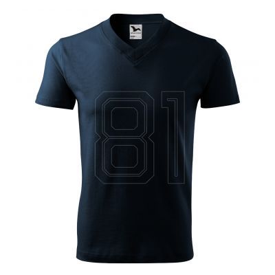 5. T-shirt Malfini V-neck M MLI-10202 navy blue