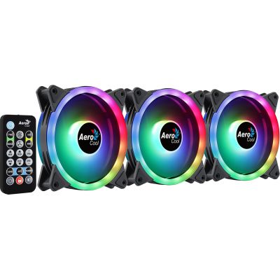3. AEROCOOL FAN PGS DUO 12 PRO ARGB (3x120)