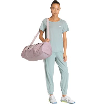 7. adidas Workout Essentials 3-Stripes Woven Women's Pants Mint KC5494