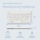 12. R-Go Tools Ergonomic R-Go Compact Break Keyboard, with Break Software, QWERTZ (DE), Wired, White