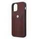 6. BMW Leather Curve Perforate Case for iPhone 12 / iPhone 12 Pro - Red