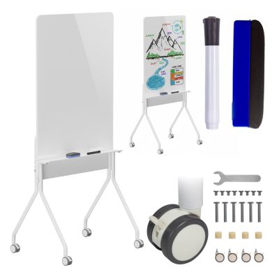 27. ERGO OFFICE MOBILE DRY-ERASE BOARD, VERTICAL ORIENTATION, WHITE, SINGLE-SIDED, WITH SHELF, BOARD DIMENSIONS 1190X790MM ER-3