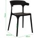6. BLACK PLASTIC GARDEN CHAIR