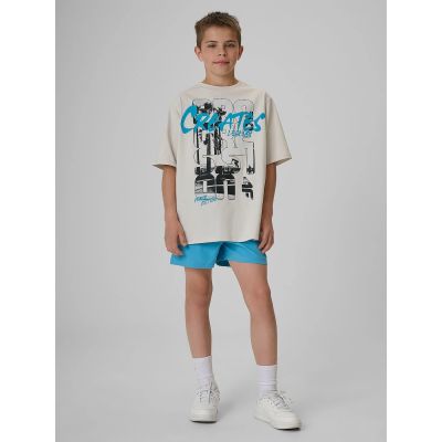 4. Boy's cotton T-shirt 4F 4FJRSS26TTSHM4167-27S