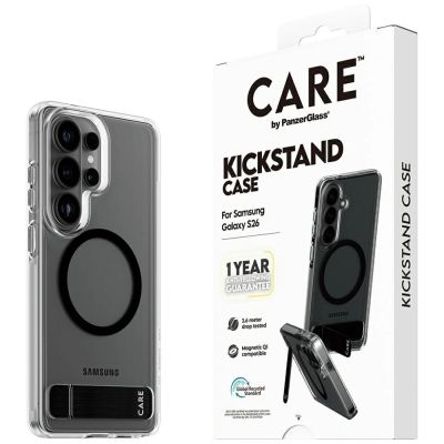 6. CARE by PanzerGlass Urban Explorer Transparent Case w. Black Qi for Samsung Galaxy S26 - transparent