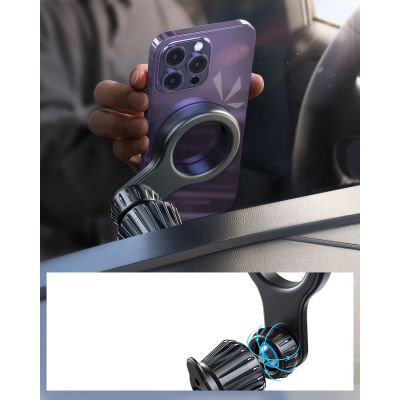 13. Magnetic car holder for iPhone with MagSafe Joyroom JR-ZS355 - black