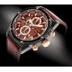 2. Men's Watch Giewont Chronograph Sapphire Black Brown GW8810-A3