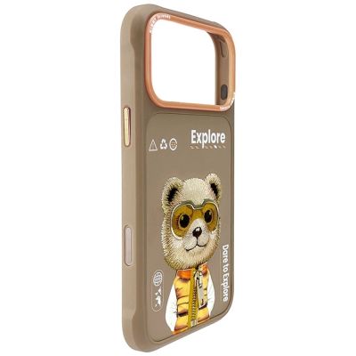 3. Nimmy Cool&Cute 2.0 Bear Case for iPhone 17 Pro Max - Beige