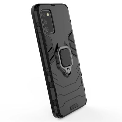 4. Ring Armor tough hybrid case cover + magnetic holder for Samsung Galaxy A03s (166.5) black