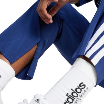 6. Men's adidas Essentials 3-Stripes Stanford Open Hem Pants Blue JE6400
