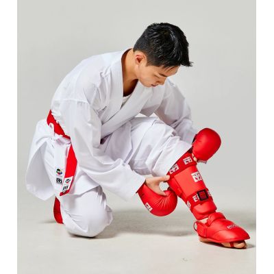 4. Karate WKF RED Shin and Foot Protectors | MOOTO