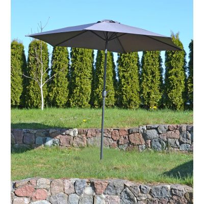 2. 300CM FOLDABLE GARDEN UMBRELLA GREY