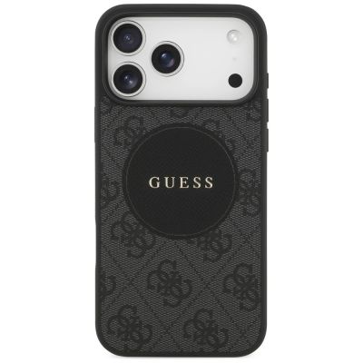3. Guess 4G Circle Classic Logo MagSafe case for iPhone 17 Pro Max - black