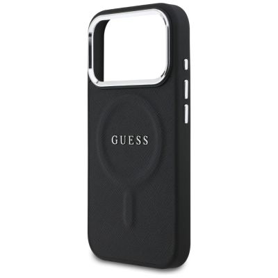 6. Guess Classic Logo MagSafe Case for iPhone 17 Pro - Black