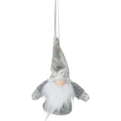 5. DECORATIVE PENDANT SANTA CLAUS WITH HANDLES 11CM GRAY