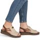 5. Comfortable women's beige wedge sandals Rieker 62962-60