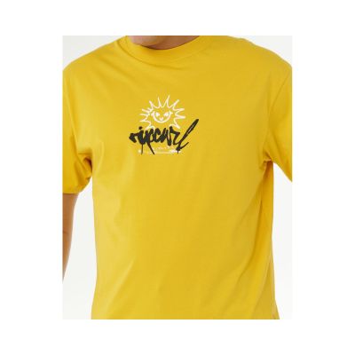 5. RIP CURL Inner Visions Rotten Sun Tee Yellow