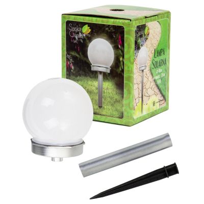 12. SOLAR LAMP MILK GLOBE 10x35CM