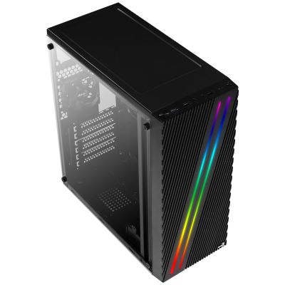 4. Aerocool PGS STREAK A AEROPGSSTREAK-A-BKRG case (ATX, Micro ATX, Mini ITX; black)