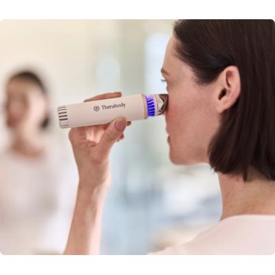 3. Therabody TheraFace Depuffing Wand (White) – Facial Treatment Wand