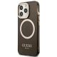 2. Guess Gold Outline Translucent MagSafe case for iPhone 13 Pro Max - black