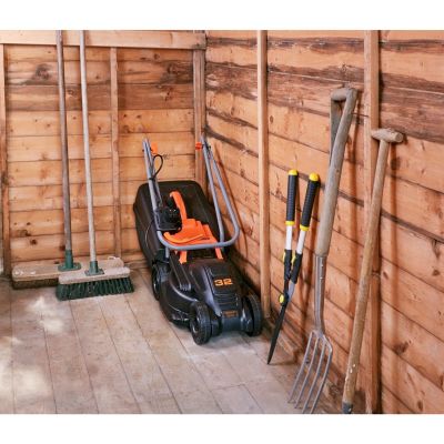 11. Black & Decker BEMW351-QS Lawn Mower Standard Lawn Mower Black, Orange