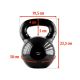 28. Kettlebell cast iron Black HMS KNV16