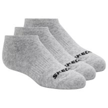 Skechers 3pk Unisex Non Terry No Show S114041-020 Gray 39-42